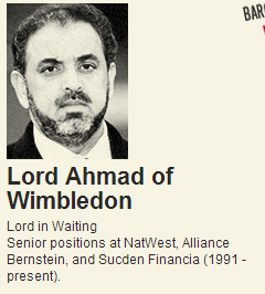 Lord Ahmad of Wimbledon - financial interests in fossil fuels