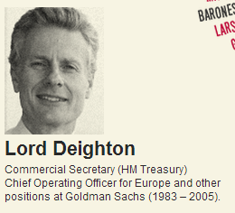 Lord Deighton - financial interests in fossil fuels