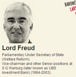 Lord Freud - financial interests in fossil fuels