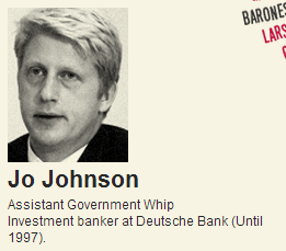 Jo Johnson - financial interests in fossil fuels