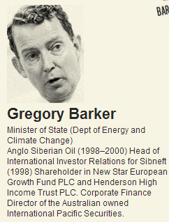 Gregory Barker - financial interests in fossil fuels