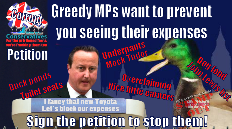 Greedy MPs want to prevent you seeing their expenses - stop them!