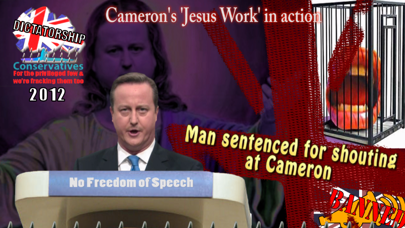 Man sentenced for shouting at Cameron